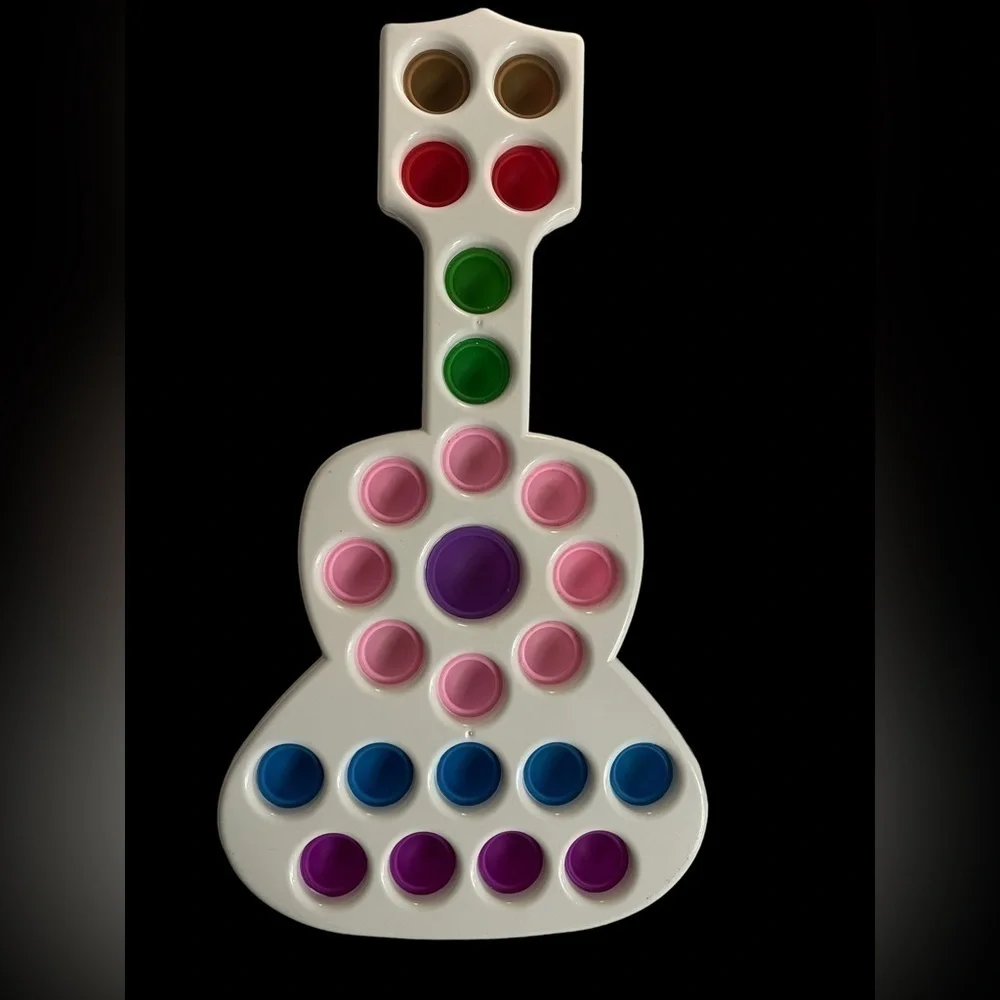 pop it Guitar shape hard case fidget spinner toy